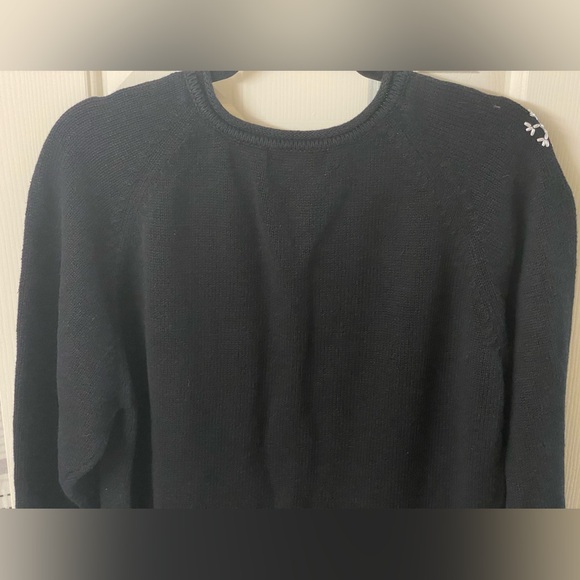 Mandal Bay Festive Black Holiday Cardigan with Colorful Embellishments Size XL - Picture 14 of 16